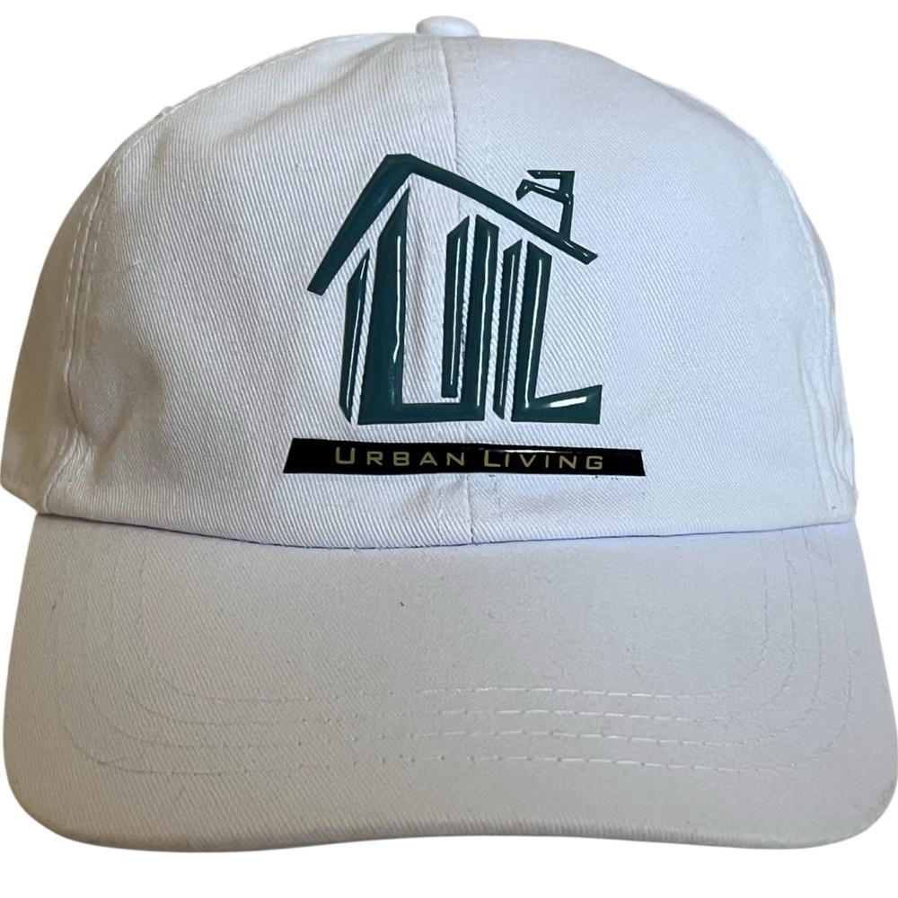 "URBAN LIVING's" Adjustable White Cloth Cap with Minimalist Design
